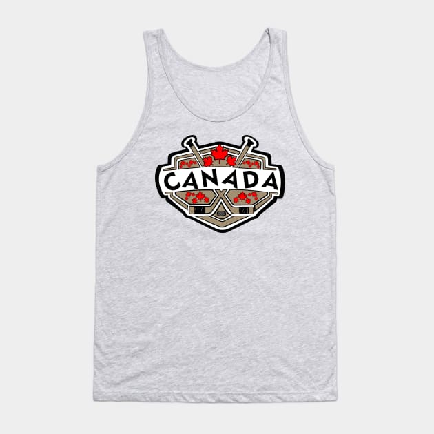 Hockey Canada Tank Top by GR8DZINE